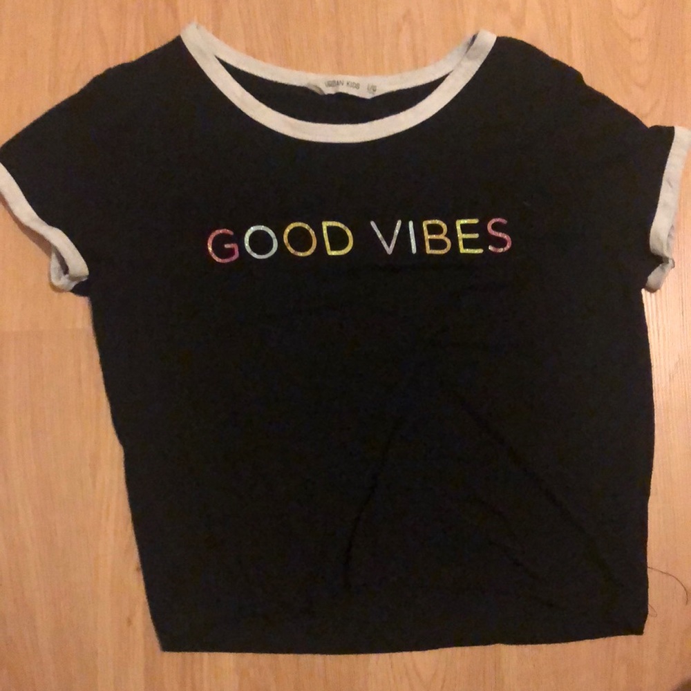 Urban kids short sleeve black